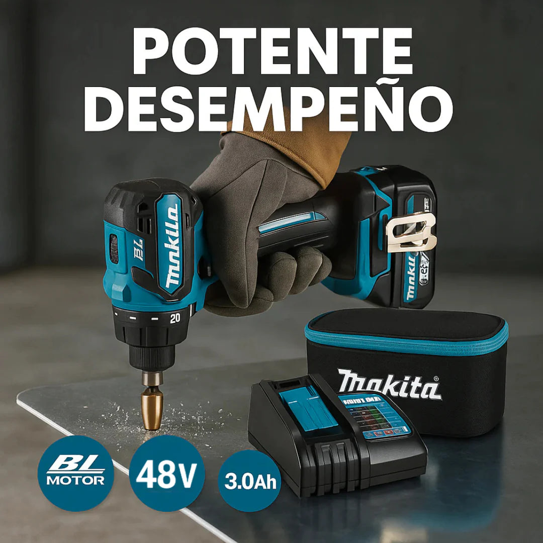 [2X1 OFERTA] - KIT TALADRO INALÁMBRICO y IMPACTO + 26 ACCESORIOS + 2 BATERIAS REGALO
